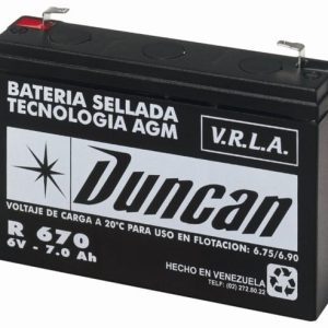 Batería Estacionaria DUNCAN R 670