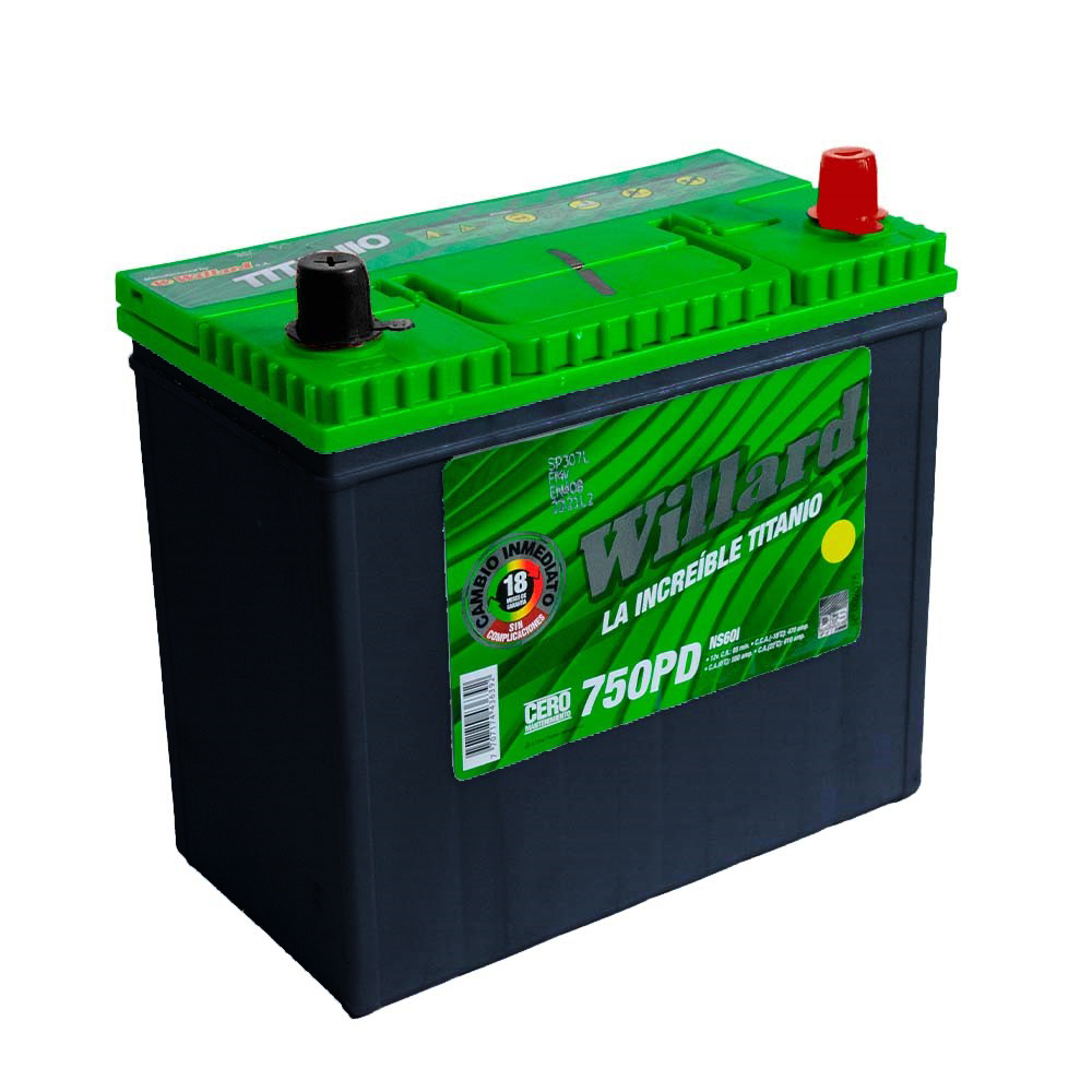 Batería WILLARD TITANIO NS60D-750PD - Imagen 2