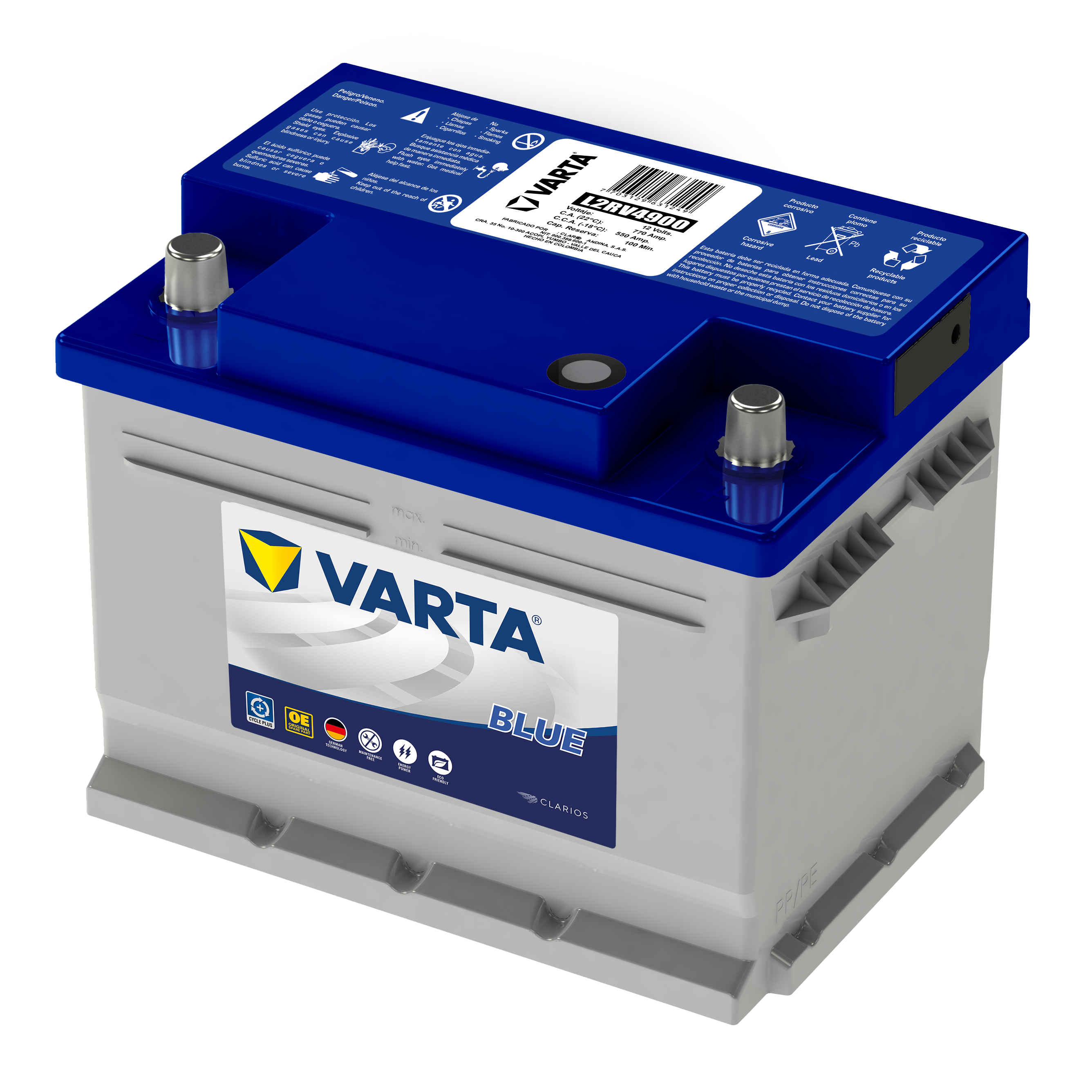 Bbateria VARTA Blue L2V4-900 - Mundo de las Baterias