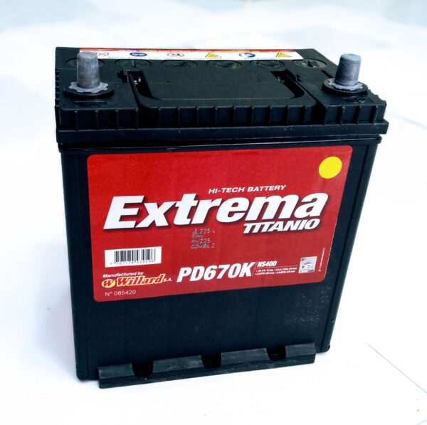 Batería WILLARD EXTREMA NS40D 670PDK